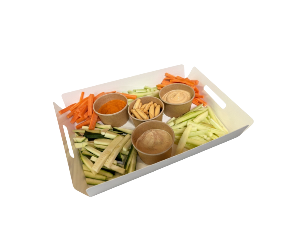 Tabla de Crudités con Dips Artesanos